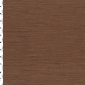 1 7/8 YD PC - Burnt Orange/Brown Slub Woven Home Decorating Fabric