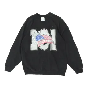 101 Dalmatians Mens Black Sweatshirt | Vintage 90s Disney Cartoon Film VTG