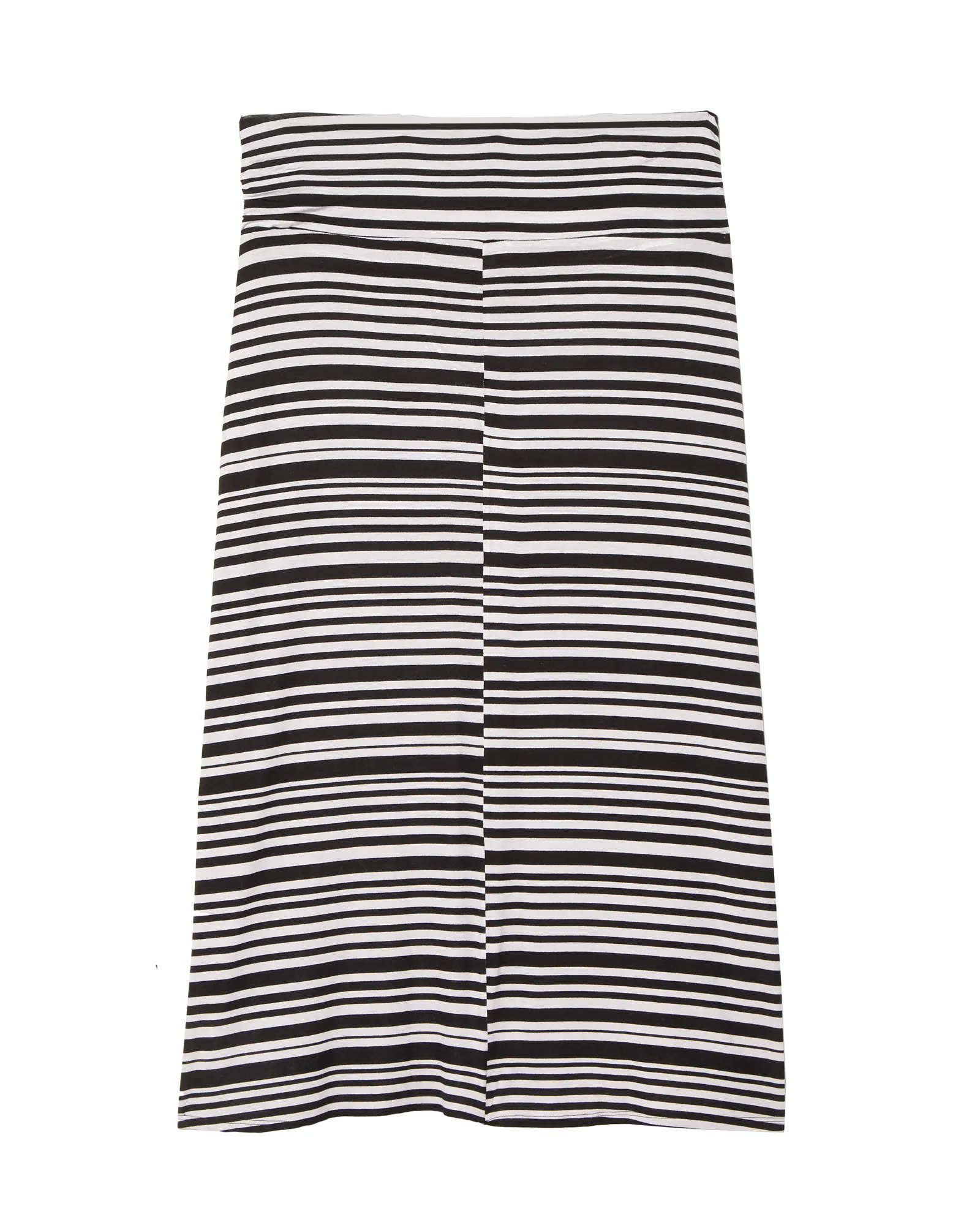 Adriatic Ruched Foldover Maxi Skirt | Black / Charcoal Grey