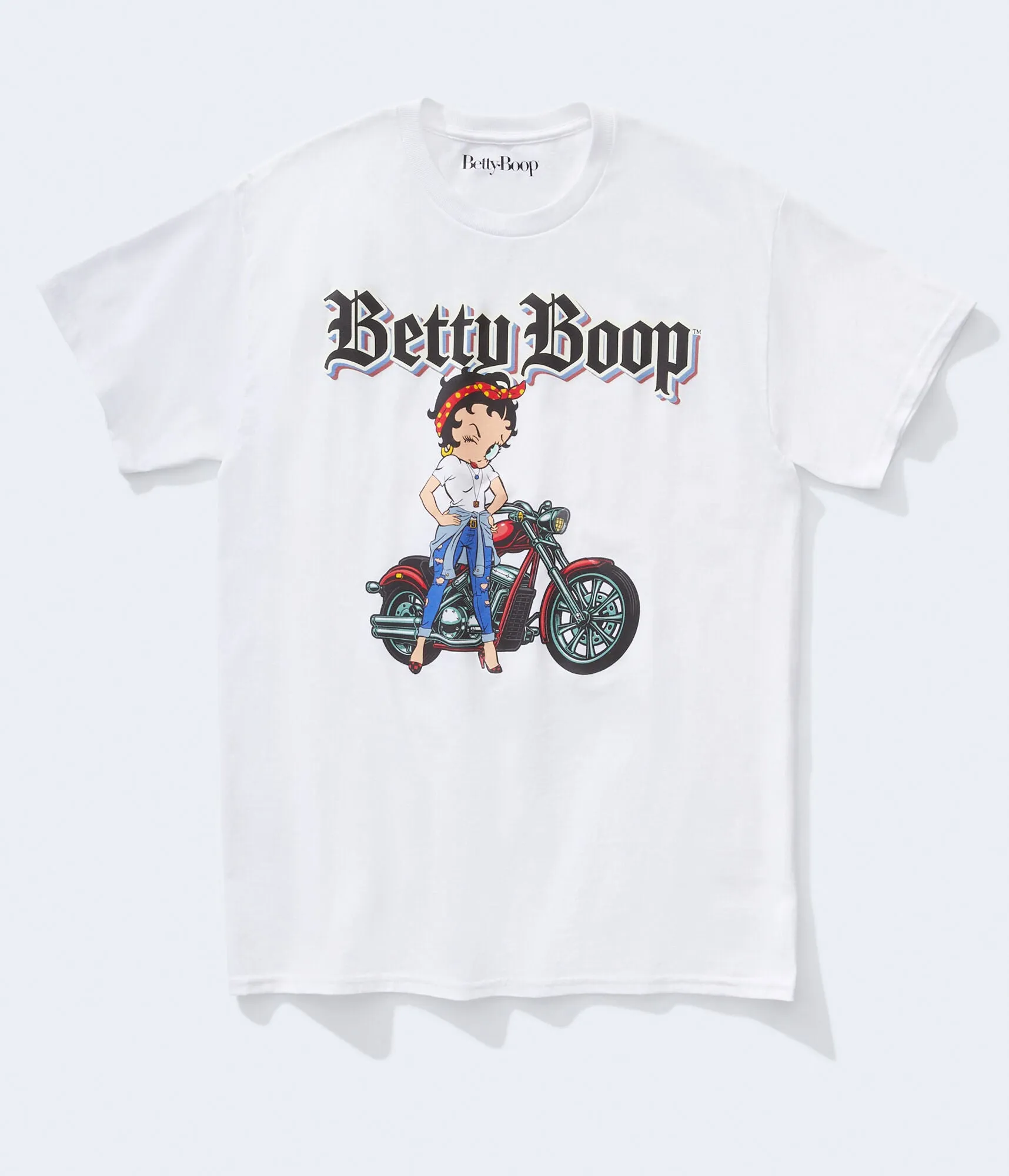 Aeropostale Womens' Betty Boop Graphic Tee -  - Size S - Cotton - Teen Fashion & Clothing White