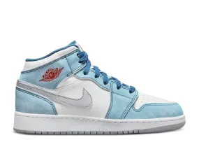 Air Jordan 1 Mid SE 'French Blue' (GS)