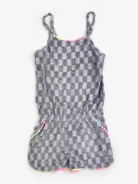 Appaman Novia Romper - Grey Check