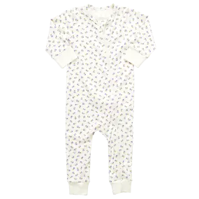 Baby Organic Romper - Tiny Purple Roses