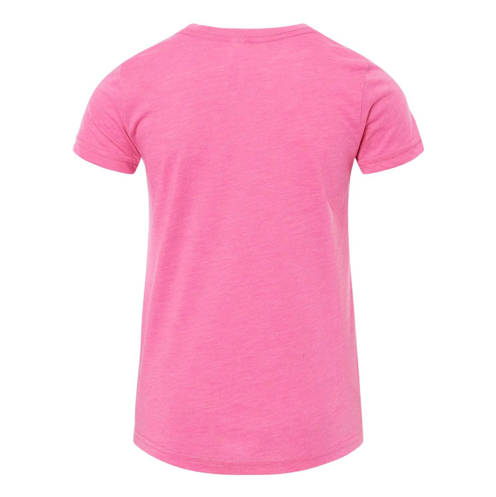 Block Michigan Youth Triblend T-Shirt - Charity Pink