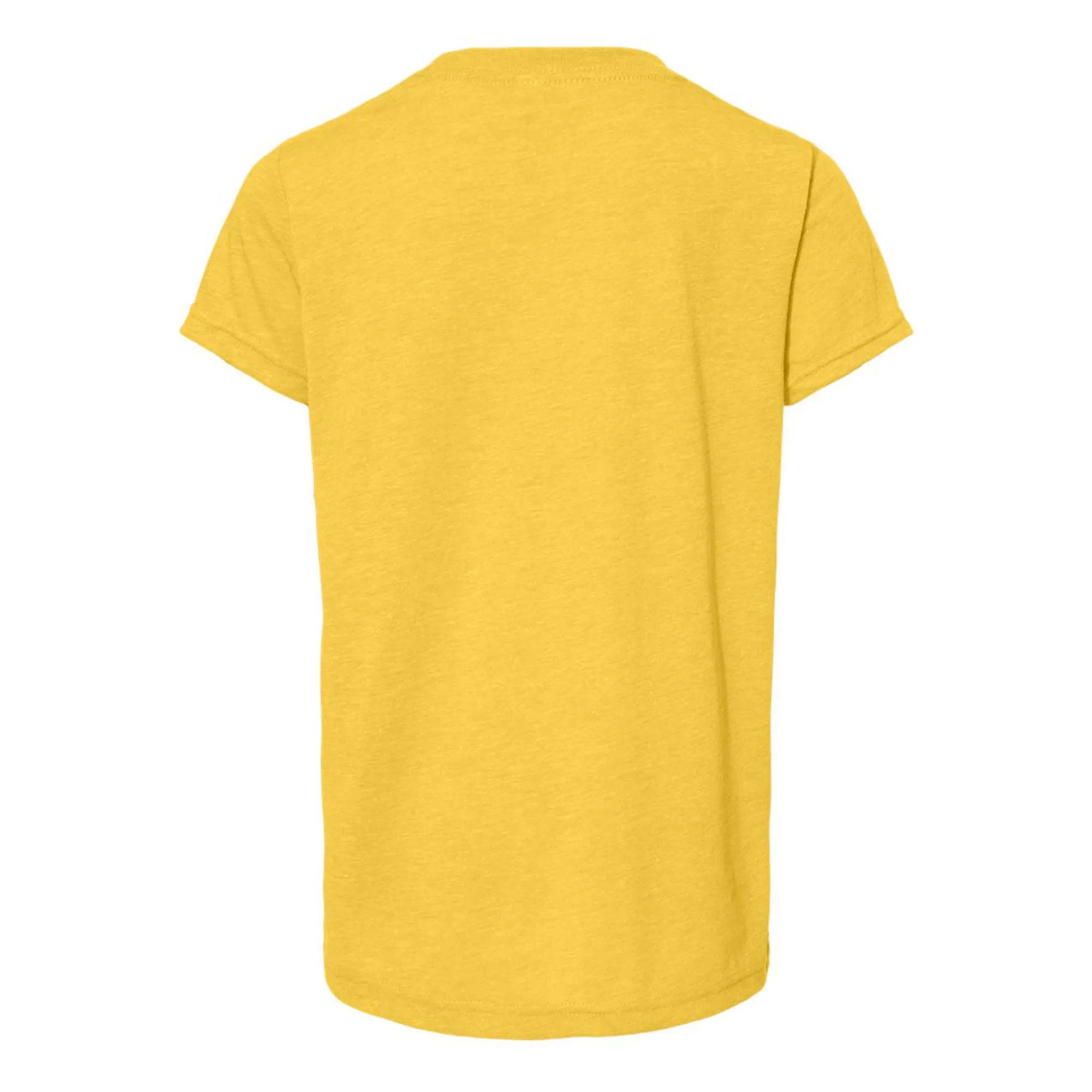 Block Michigan Youth Triblend T-Shirt - Yellow Gold