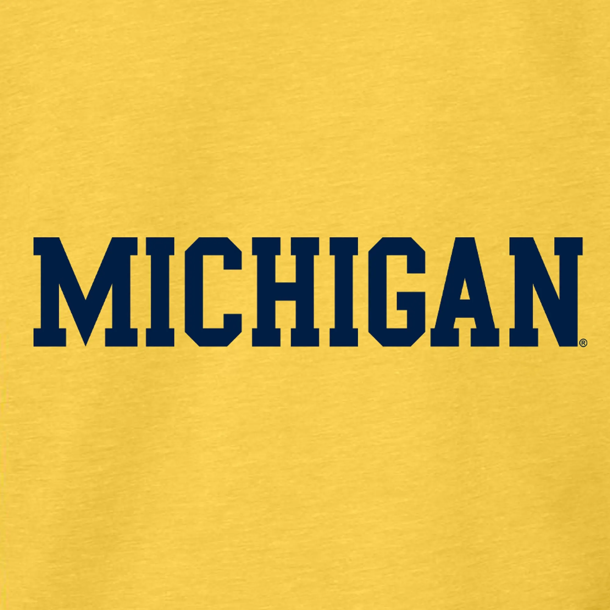 Block Michigan Youth Triblend T-Shirt - Yellow Gold