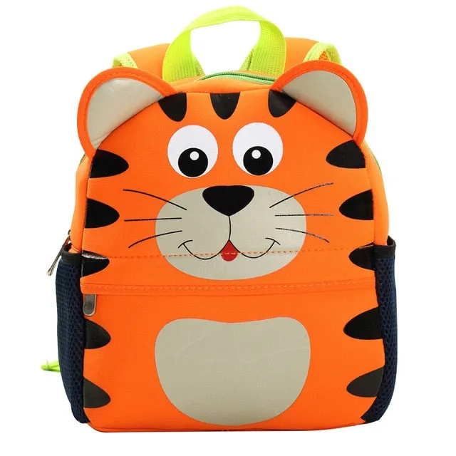 Brand Design Kids 3D Animal Kindergarten Cartoon Backpack