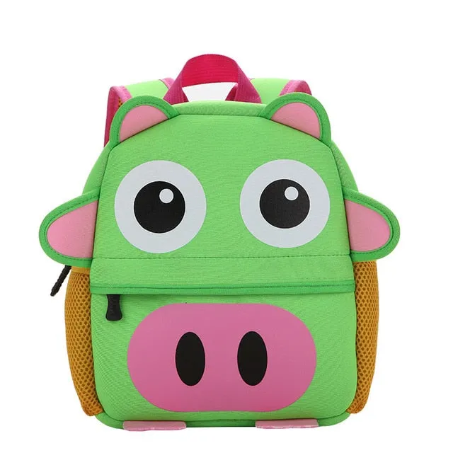 Brand Design Kids 3D Animal Kindergarten Cartoon Backpack