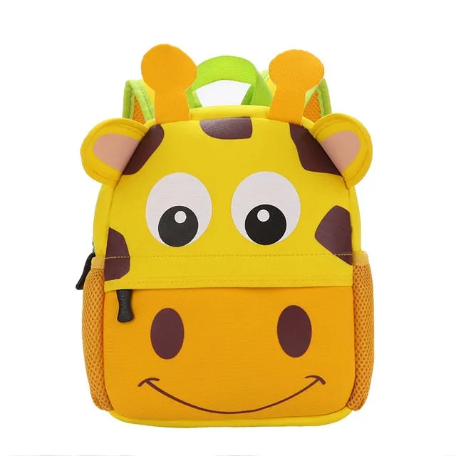 Brand Design Kids 3D Animal Kindergarten Cartoon Backpack