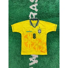 Brazil Home Shirt 1994-1997 #8 DUNGA M 8/10