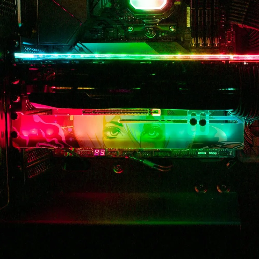 Burger Geisha RGB GPU Support Bracket