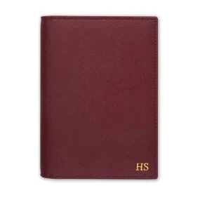 Burgundy - Saffiano Passport Cover