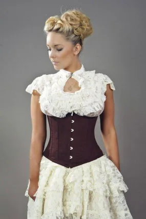 Candy Underbust Steel Boned Waist Training Corset In Twill