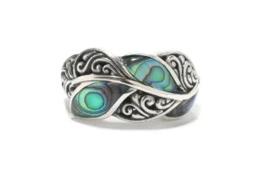 Cascada Leaf Ring- Paua