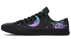 Celestial Pastel Low Tops - Classic Premium Canvas Shoes with Comfortable and Durable Soles