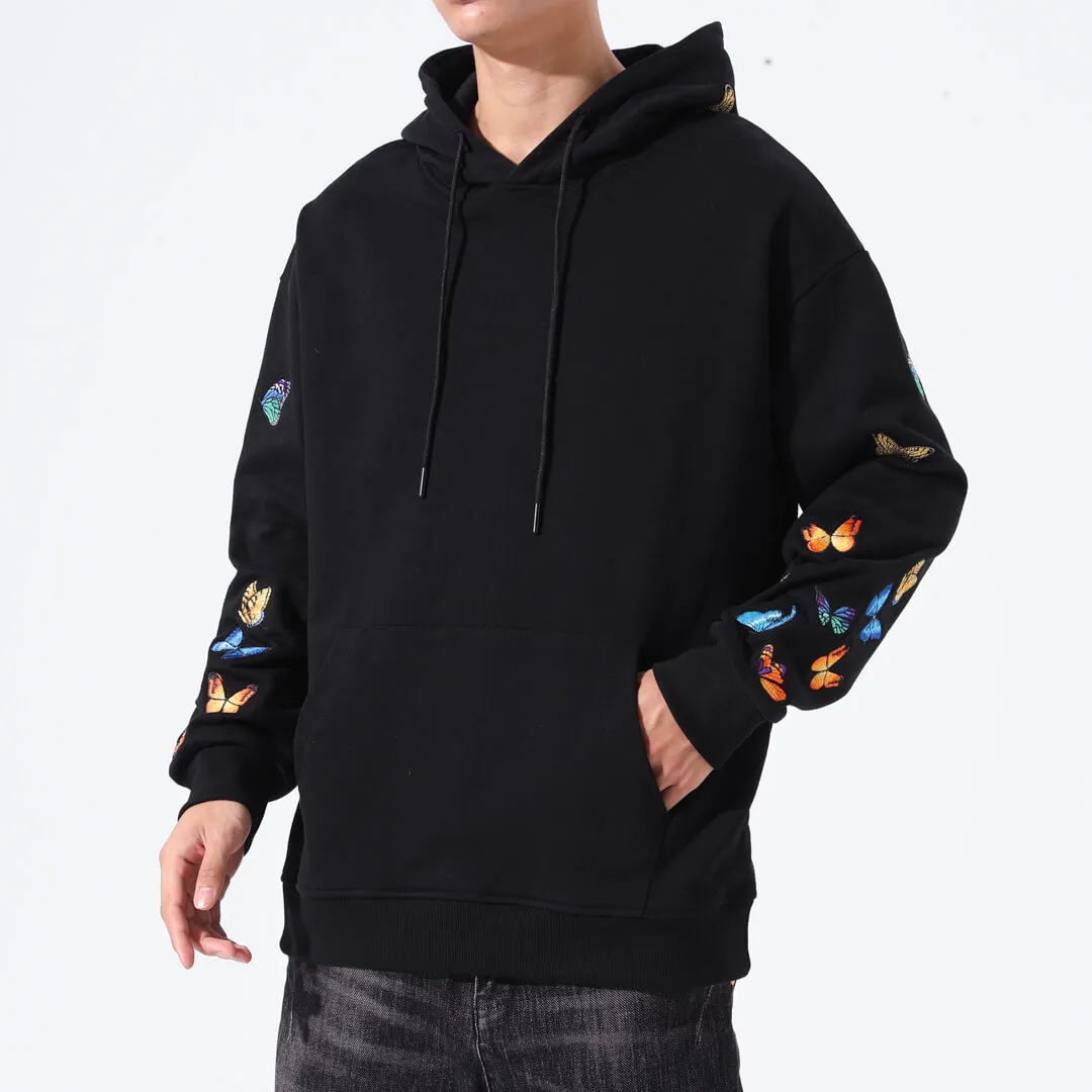 Cho Butterfly Embroidered Hoodie