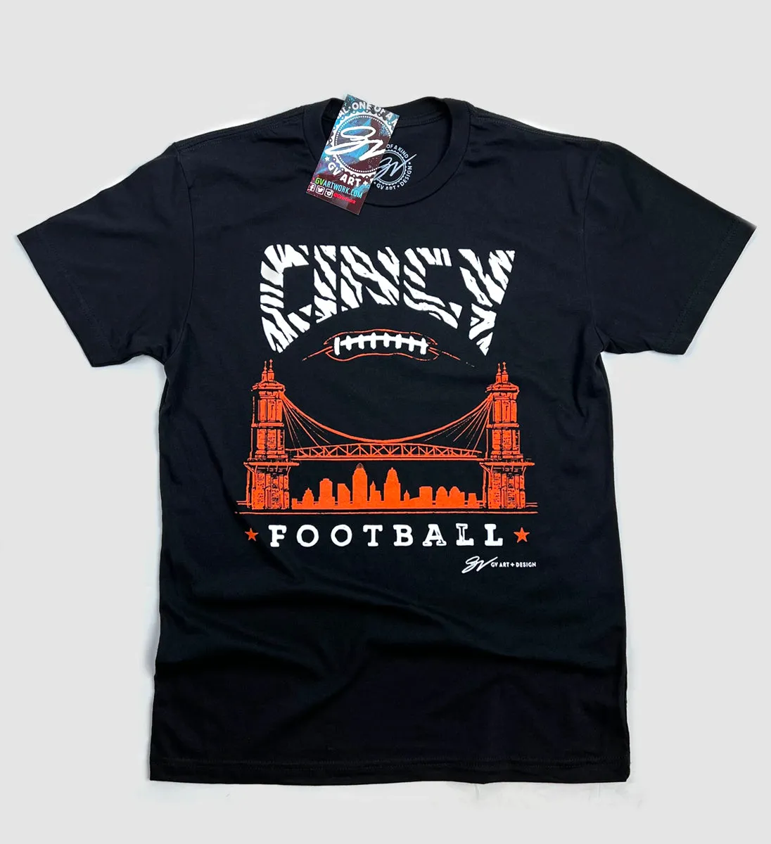 Cincinnati Football Bridge T shirt