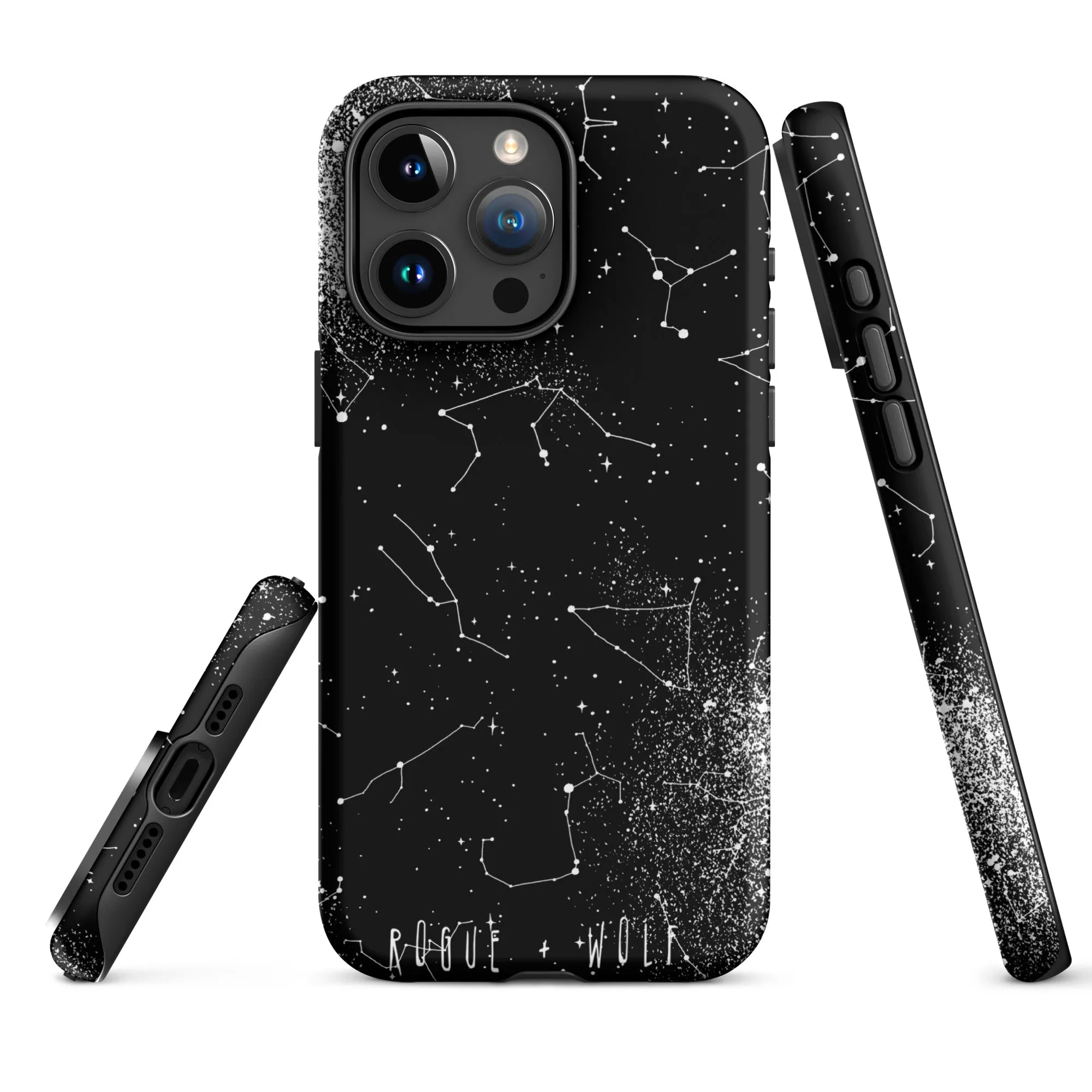 Constellation Tough Phone Case for iPhone - Shockproof Anti-scratch Goth Witchy Phone Cover Gothic Christmas Gifts