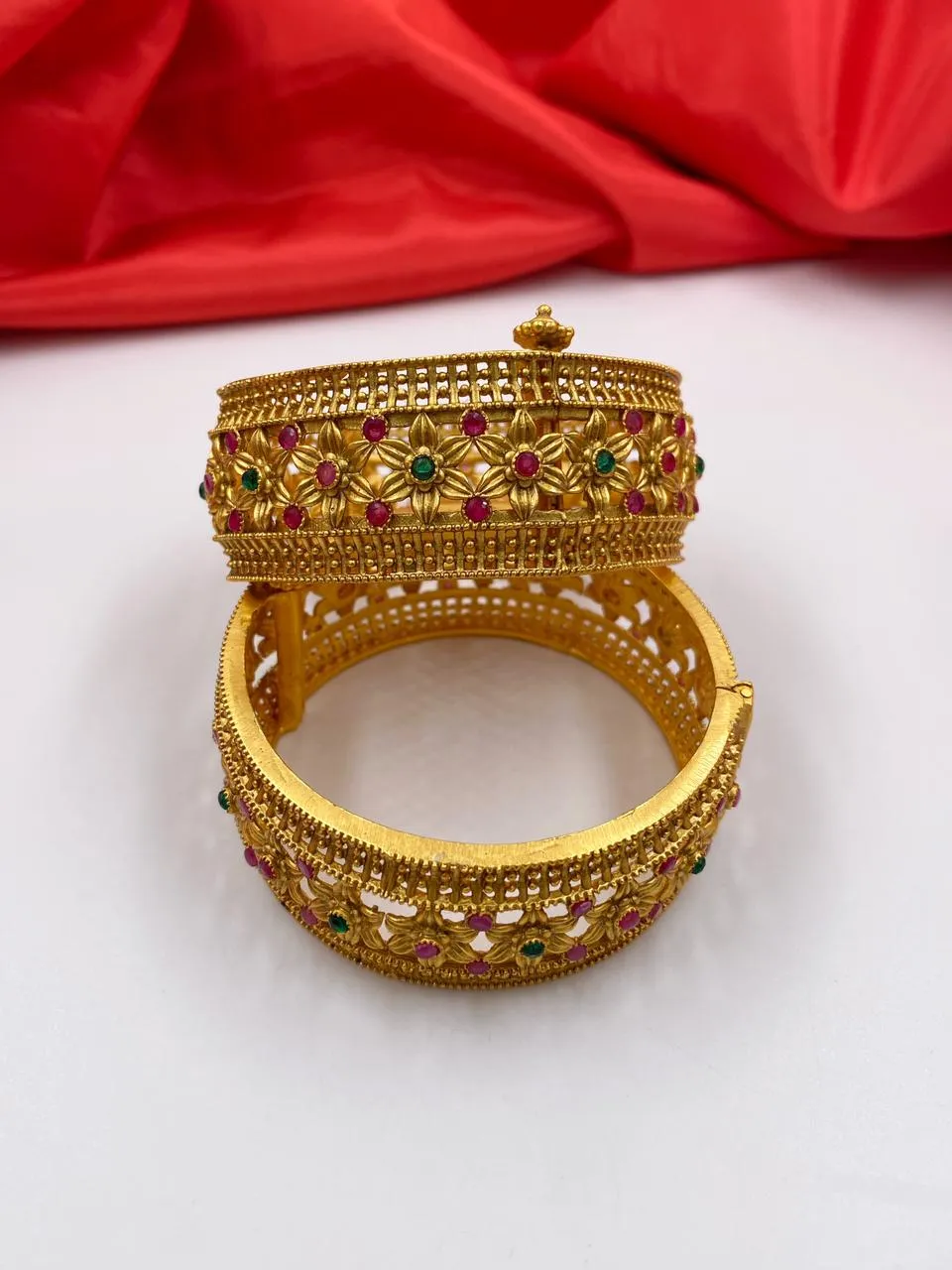 Designer Antique Brass Bangles For Ladies By Gehna Shop