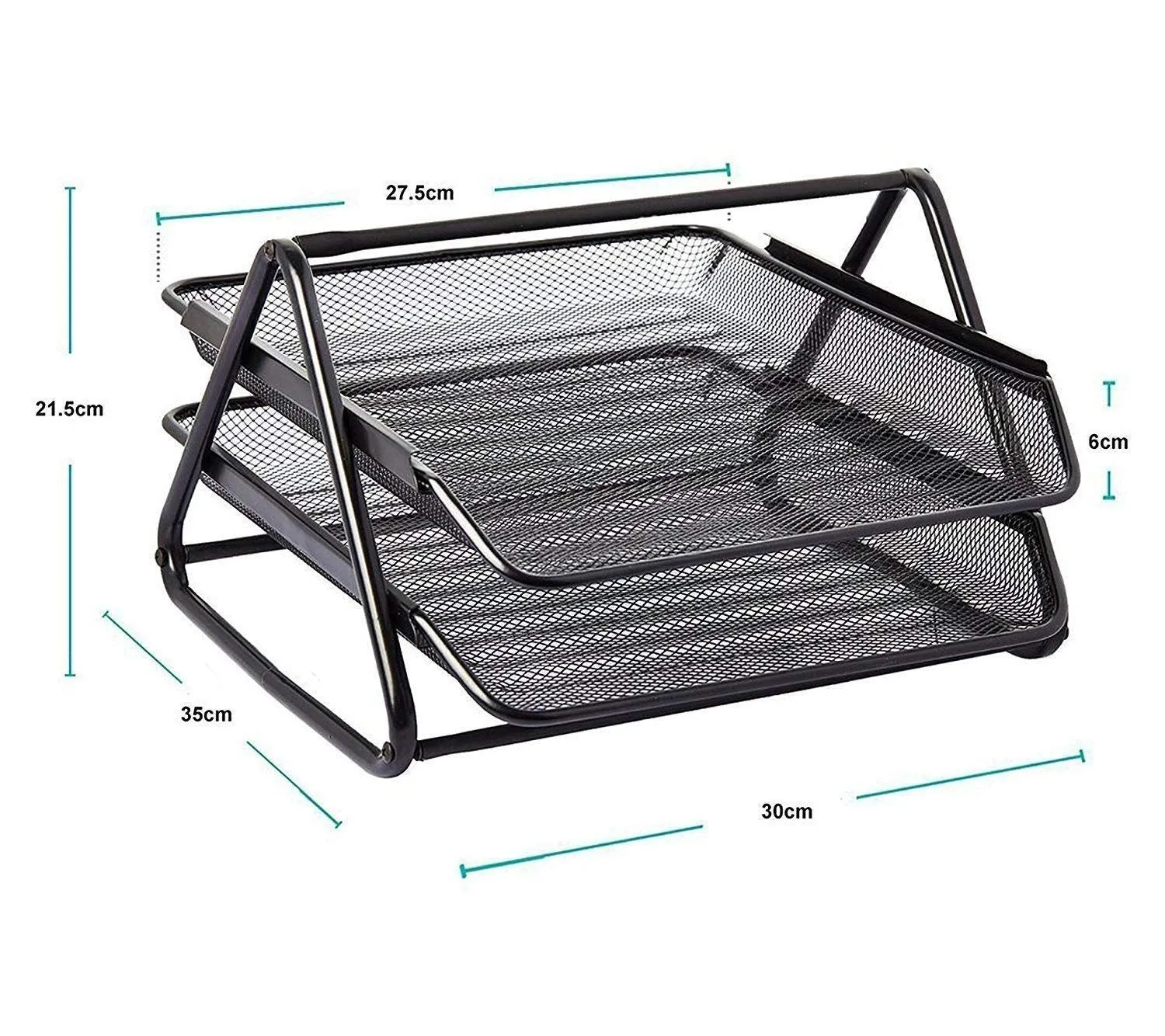 File organizer for office table desktop mesh metal desk organiser