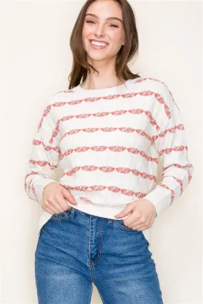 Full Of Love Textured Sweater - 2 Colors!