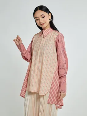 HANA EMBROIDERY TOP SUNSET BLUSH