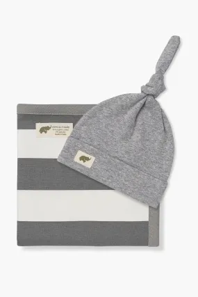 Hospital Cuddle Box - Mini_Grey Cabana Stripe