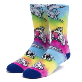 Huf x S Harrington Crew Socks / Tie Dye