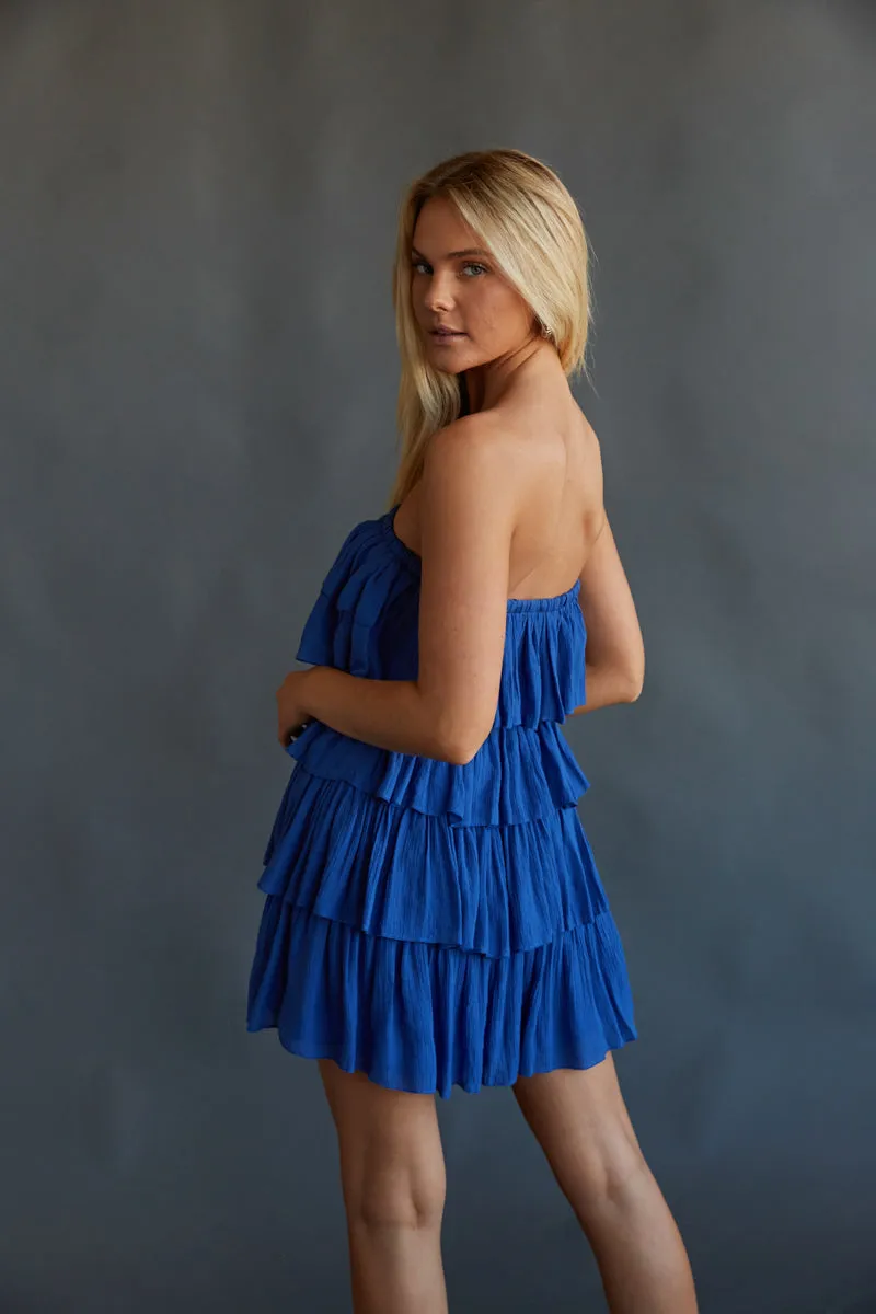 Kate Strapless Ruffle Romper