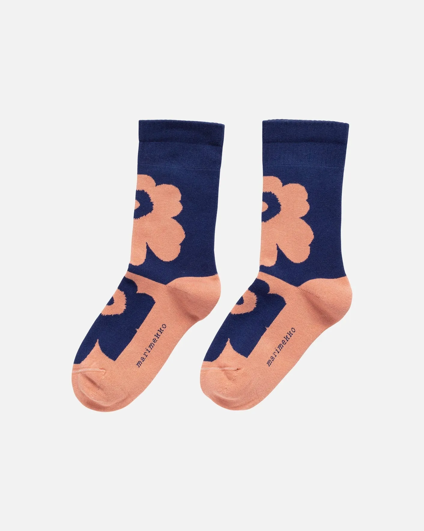 kioski pirtti unikko socks - blush and blue