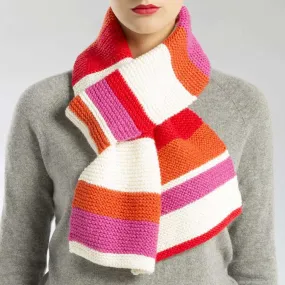 Knit Striped Scarf Free Download