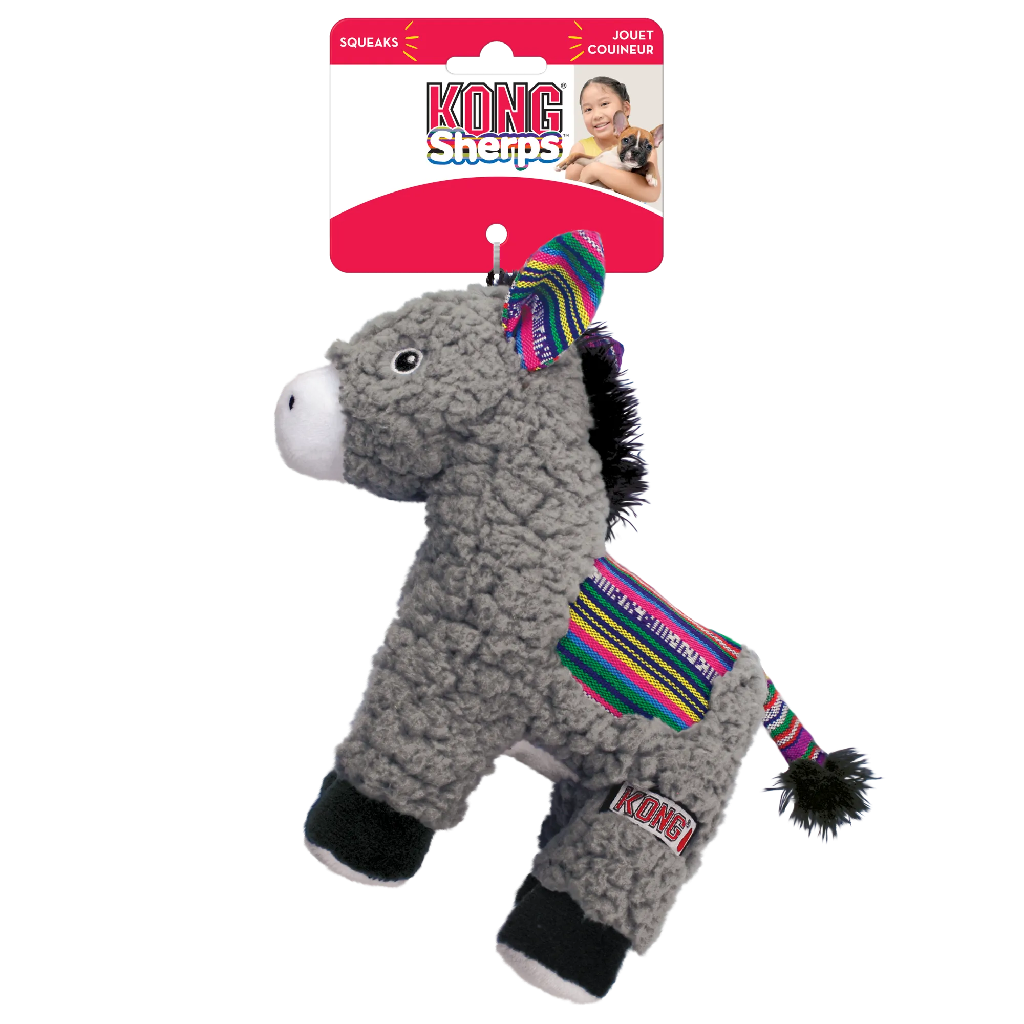 KONG Sherps Donkey Medium Dog Toy