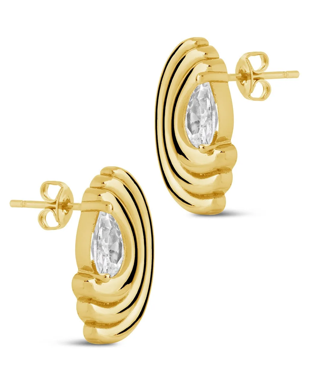 Kouign Amann CZ Stud Earrings