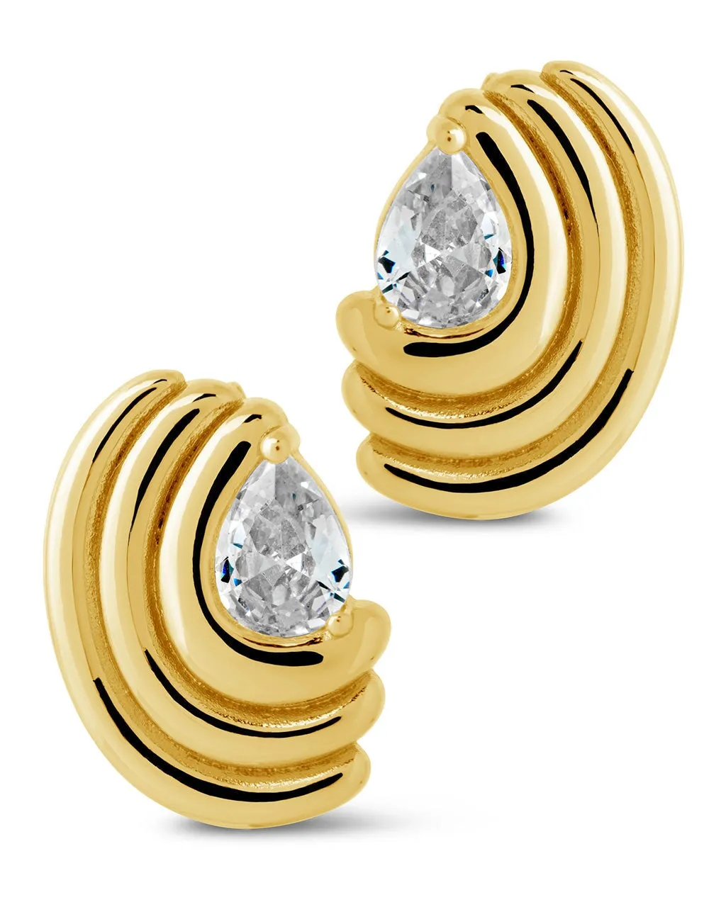 Kouign Amann CZ Stud Earrings