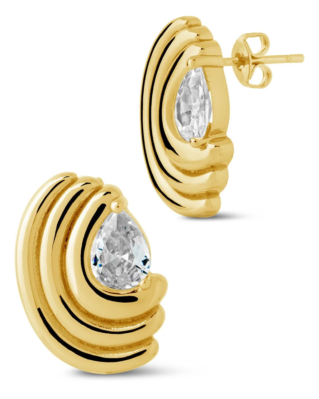 Kouign Amann CZ Stud Earrings