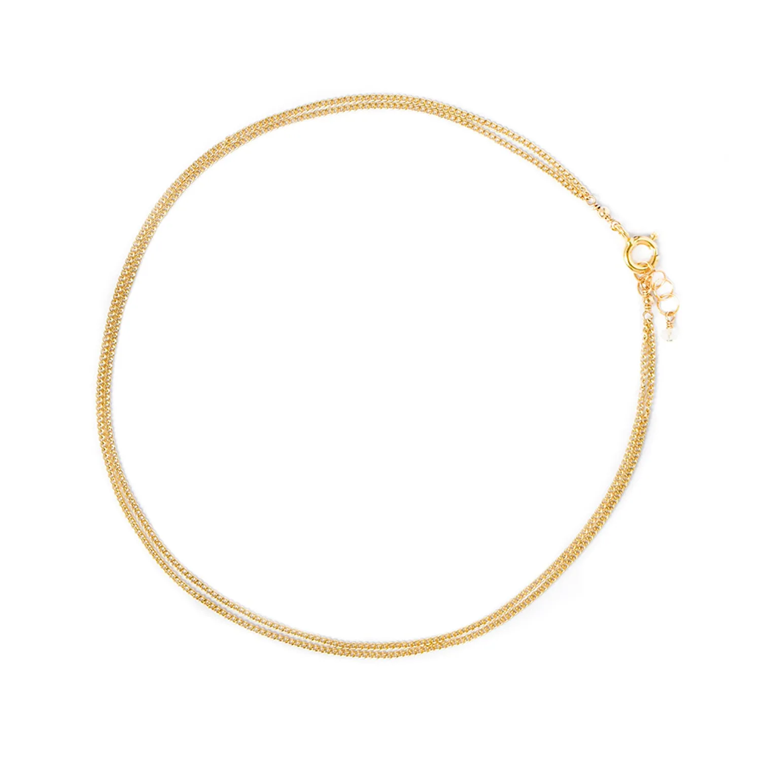 Layered Curb Anklet | Goldfill