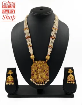 Lord Balaji Temple Necklace Set For Ladies By Gehna Shop