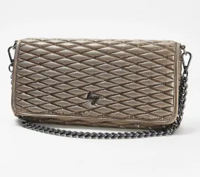 Lug Strut -Metallic Quilted Shoulder Bag