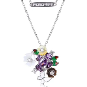 Mauve Full Bloom Necklace