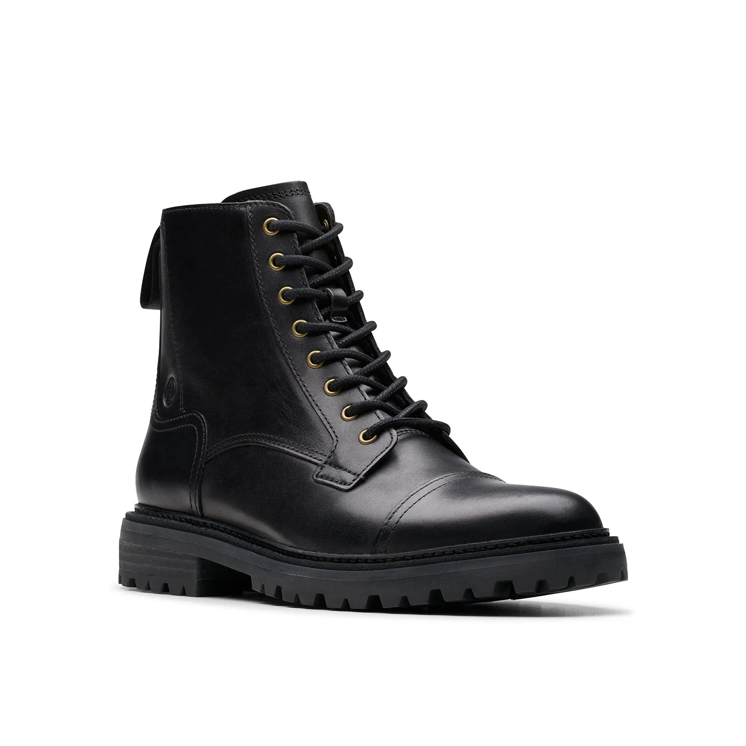 Mens - Clarkridge Hi Black Leather