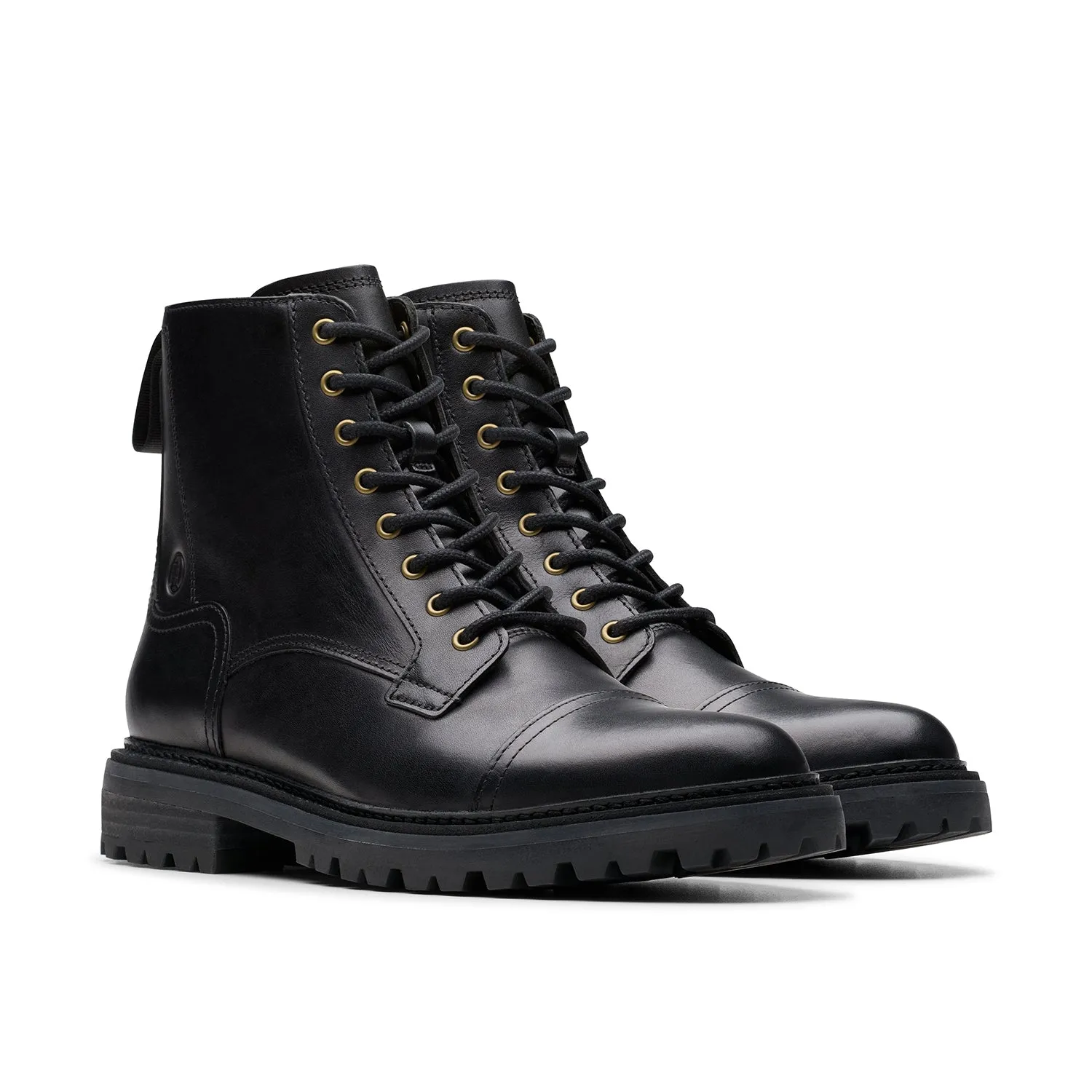 Mens - Clarkridge Hi Black Leather