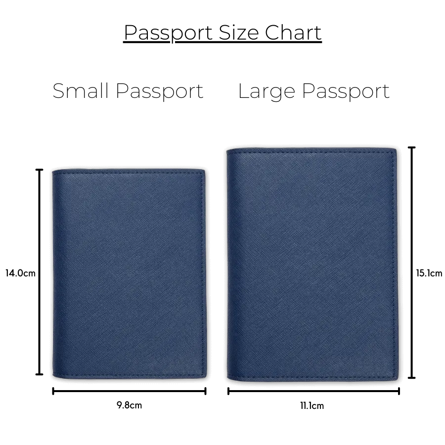 Navy - Saffiano Passport Cover