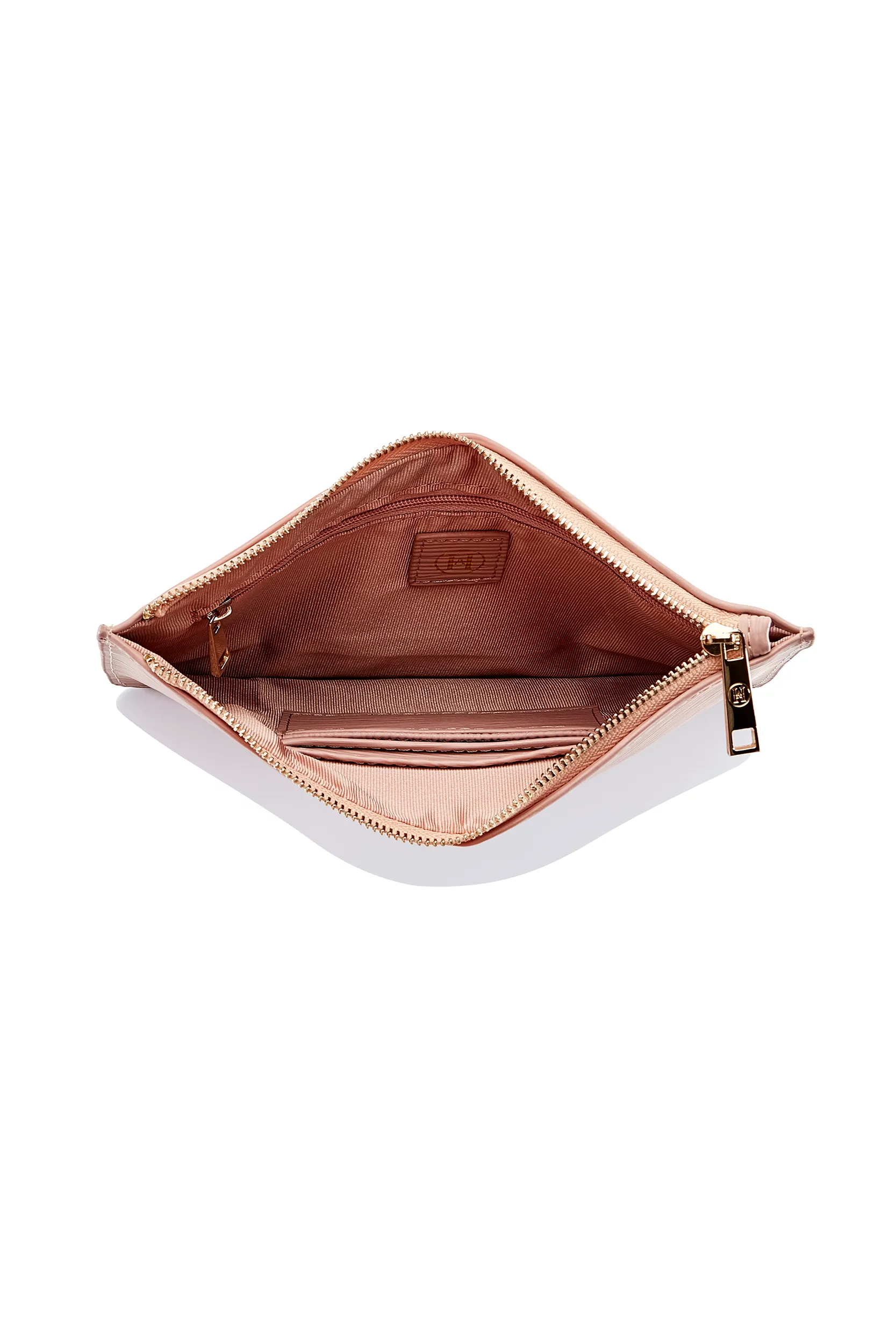 Personalised Leather Pouch - Nude EPI with Gold hardware