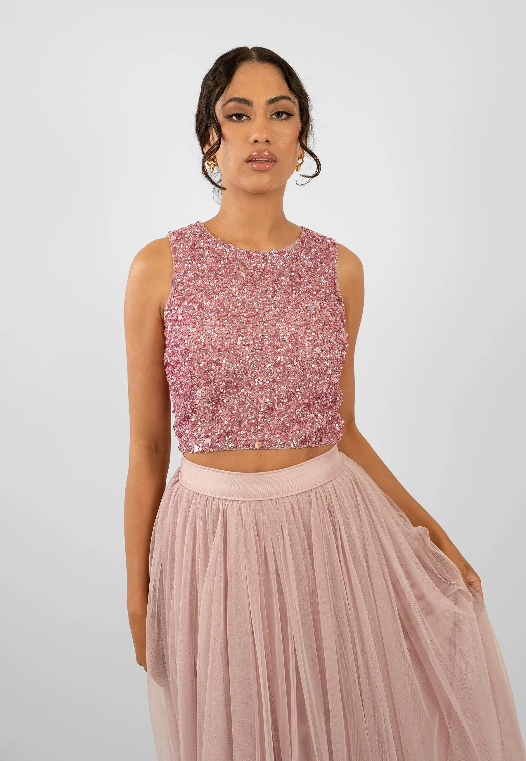 Picasso Pink Sequin Top