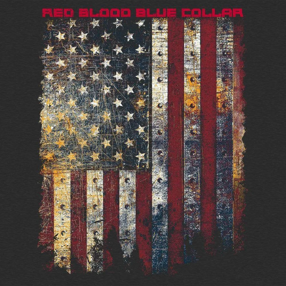 Red Blood Blue Collar® T-Shirt - Charcoal