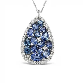 Sapphire Diamond Pendant