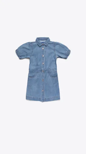 Short Sleeve Denim Dress