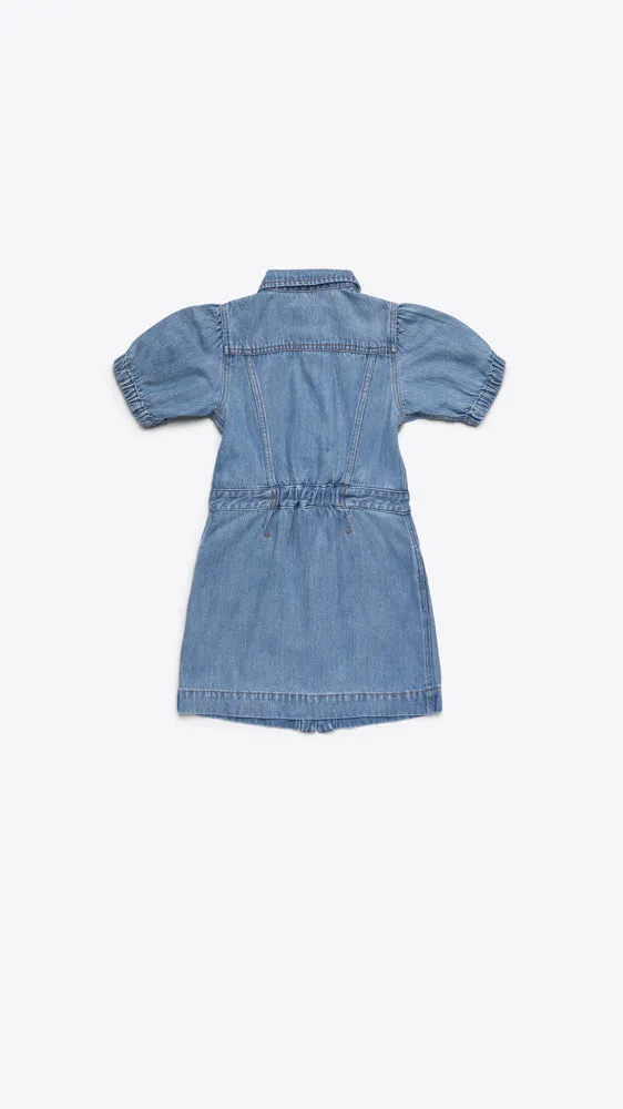 Short Sleeve Denim Dress