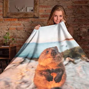 Soft Anti-Pilling Quokka Blanket