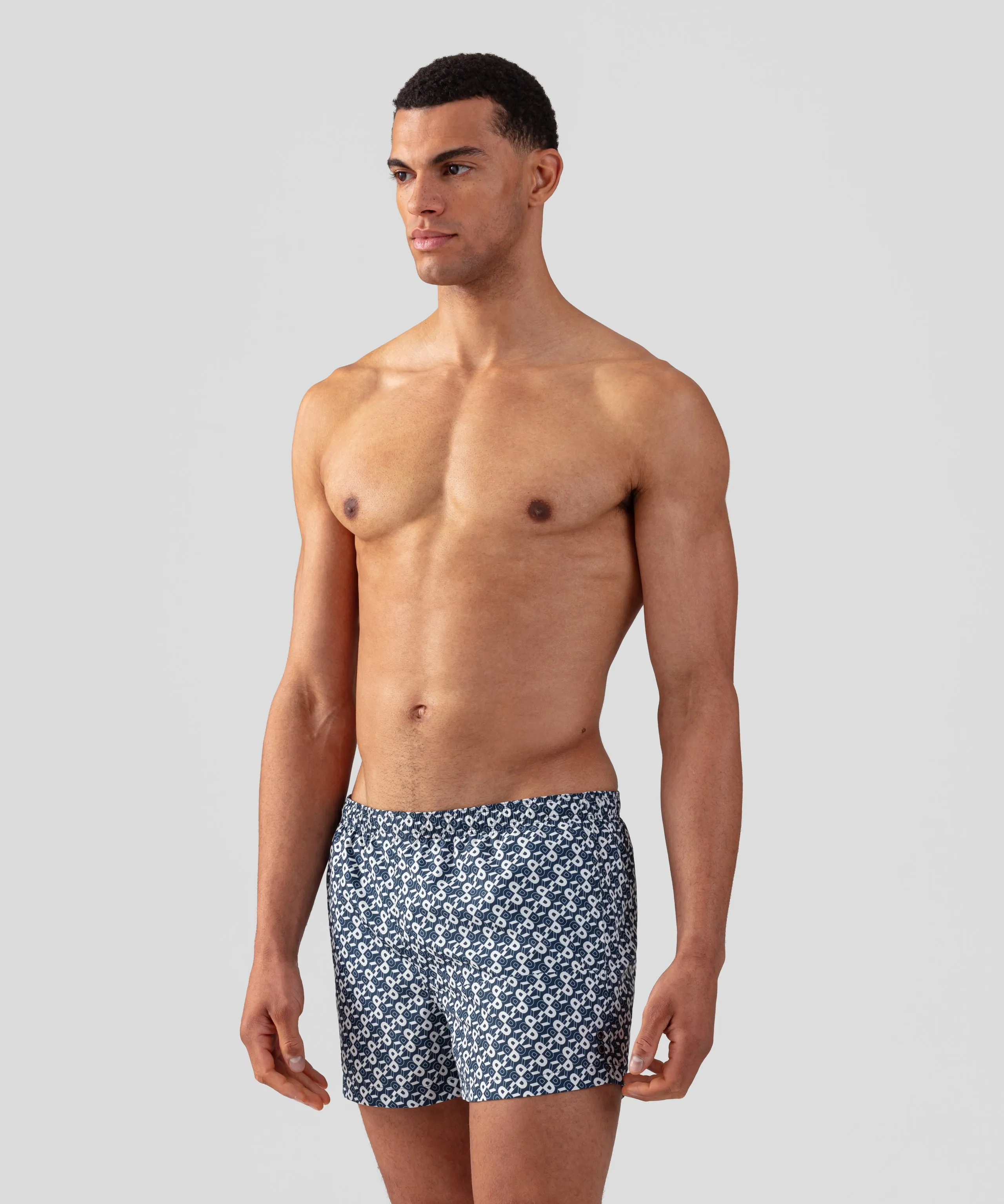 Swim Shorts RD Pattern: Navy